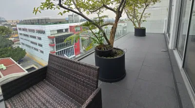 Terraza con vista a Pedregal