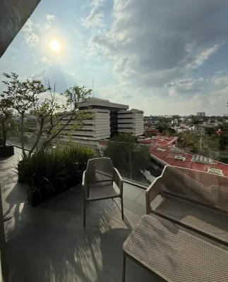 Terraza con vista a la ciudad